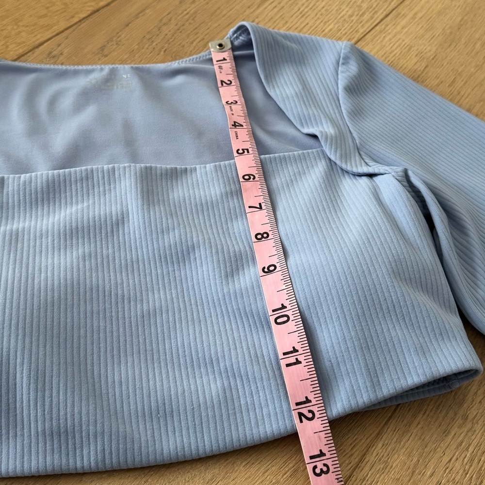 OFFLINE By Aerie Real Me XTRA Ribbed Long Sleeve Bra Top Large - Picture 5 of 7
